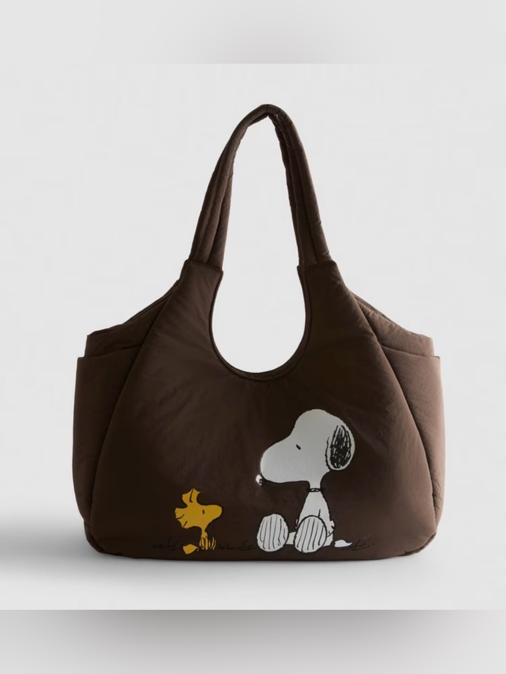 Peanuts Snoopy and Woodstock Padded Shopper Bag